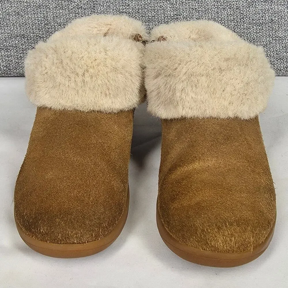 UGG® TODDLER DREAMEE TASMAN BRAID PLUSH ZIP-UP BOOTIES – KIDS SIZE 12